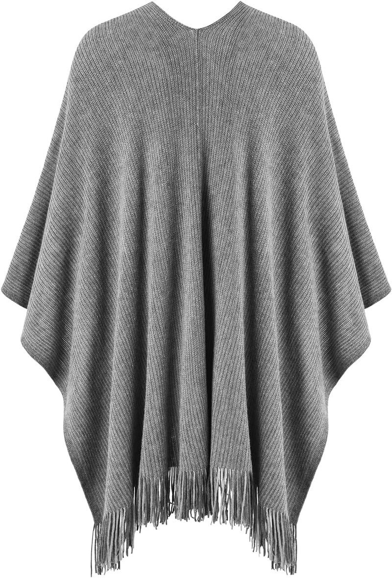 Ferand Shawl Wraps for Women, Cozy Lightweight Poncho Cape with Pockets, Warm for Fall Winter Travel - Image 2
